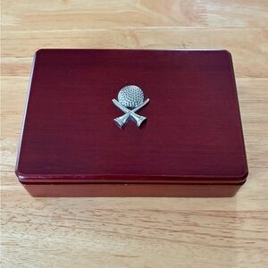 Limited Edition Playing Cards In Cherry Wood Box